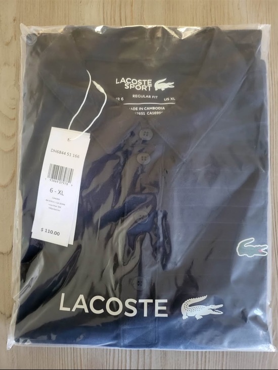 Lacoste Other - Lacoste Navy Blue Lightweight sport Polo shirt with Crocodile Logo